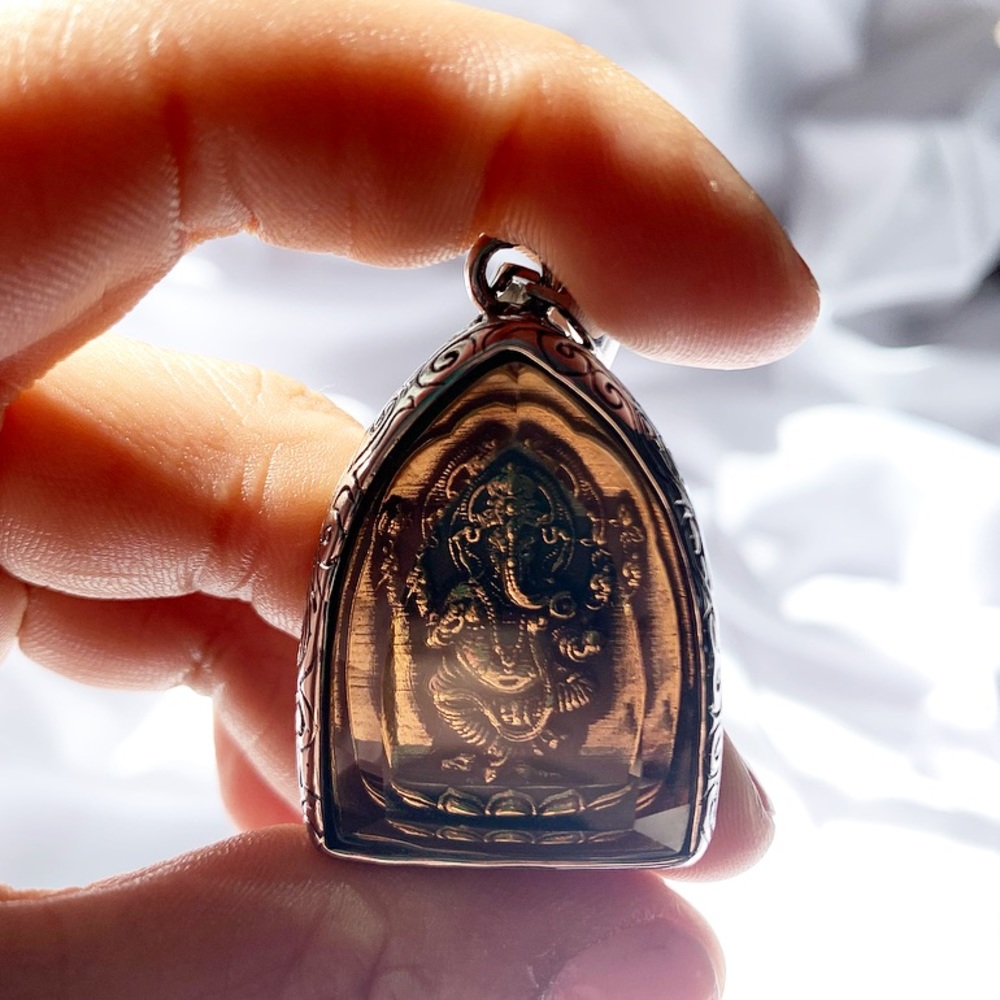 Ganesha Men’s Stainless Steel Heavyweight Pendant